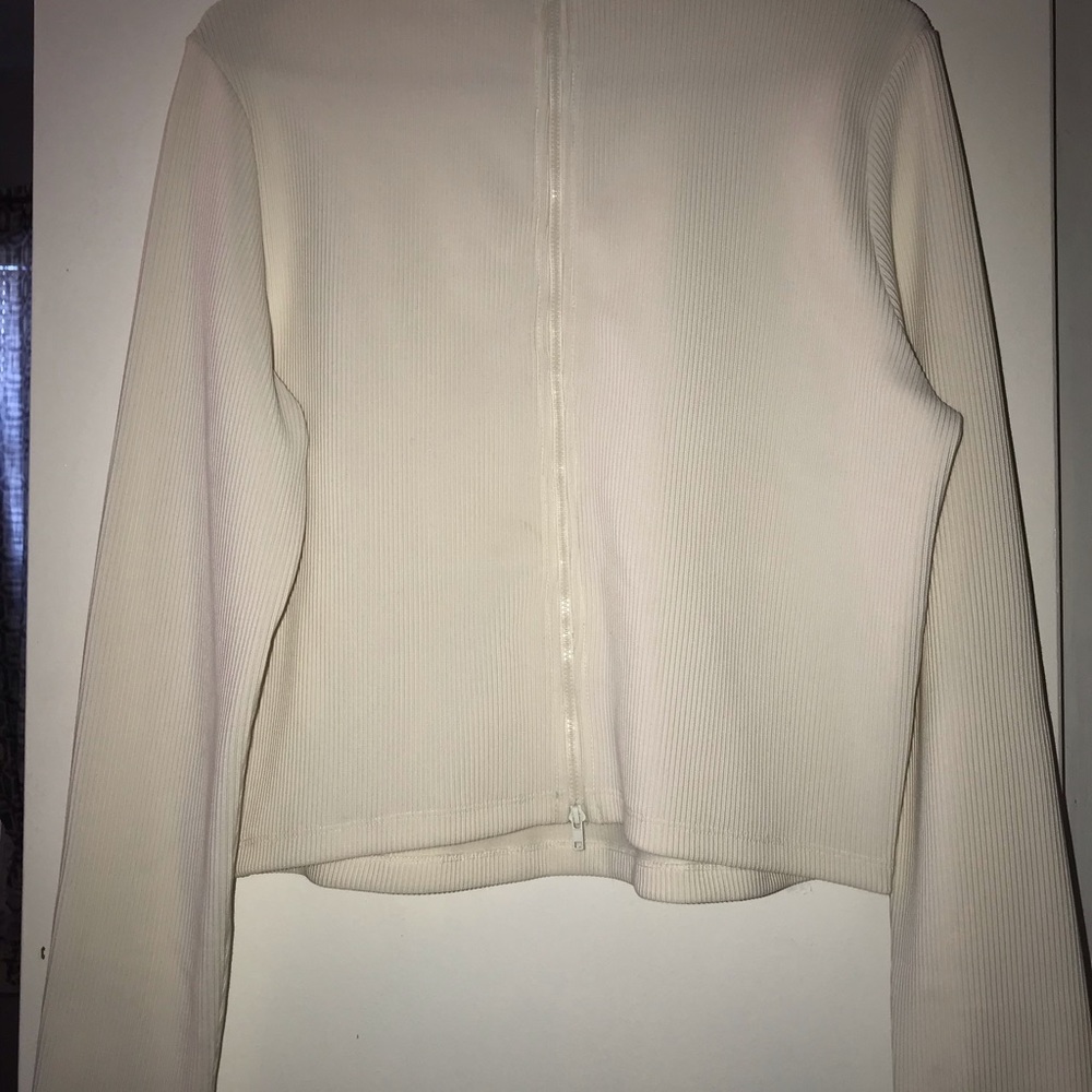 White long sweater